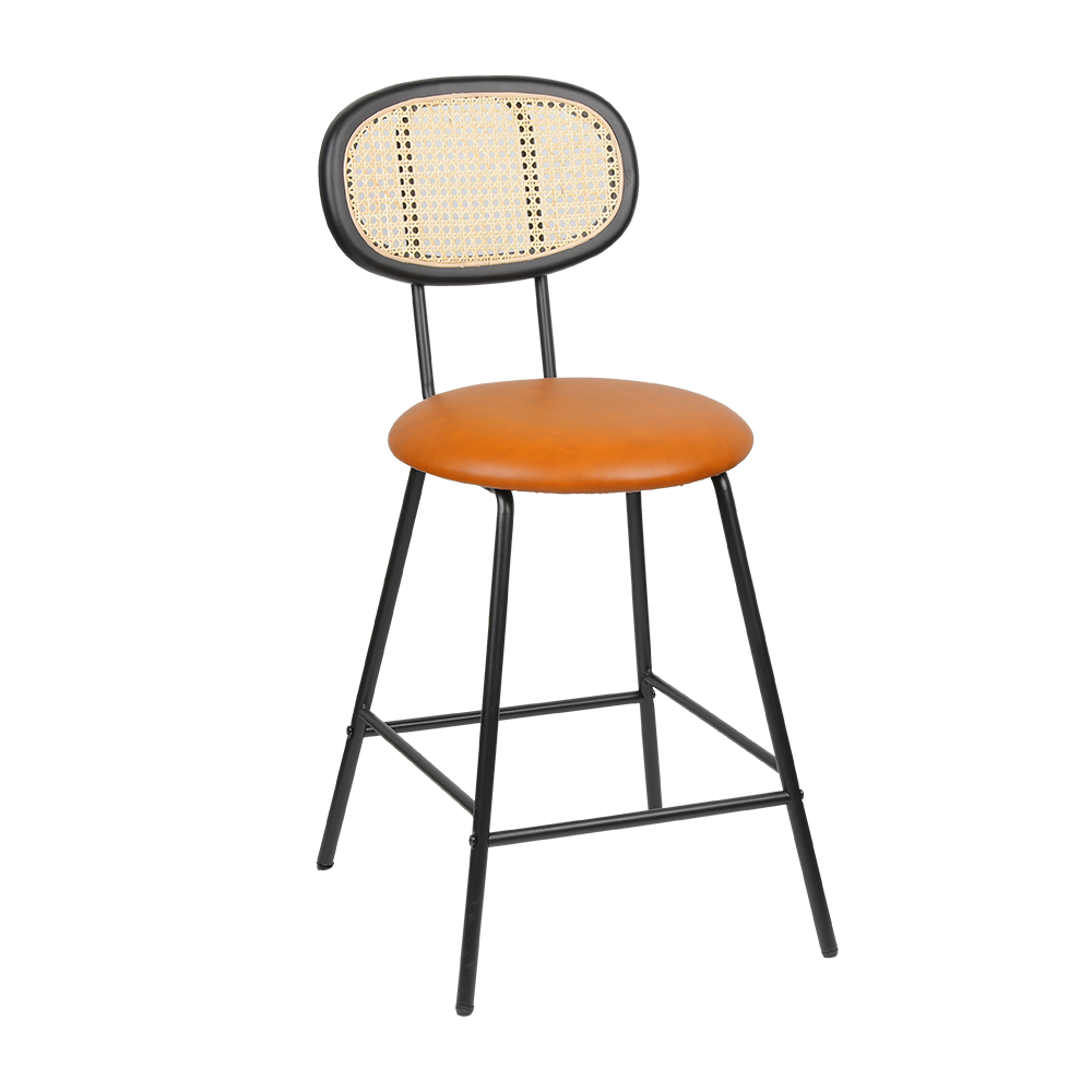 FH-8360 Rattan Backrest Bar Chair: حل جلوس أنيق ومريح